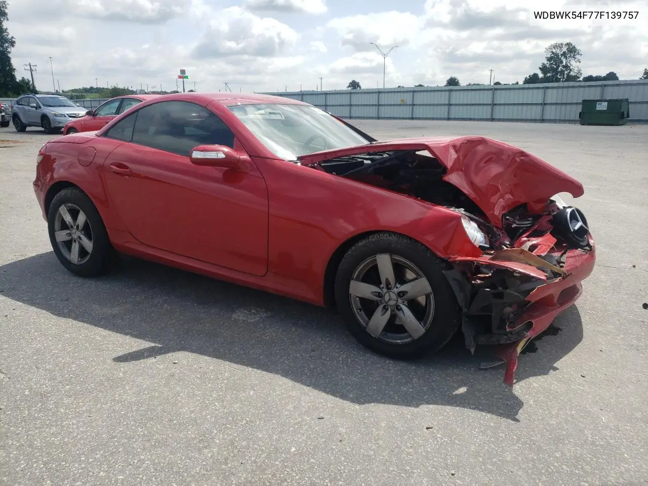 2007 Mercedes-Benz Slk 280 VIN: WDBWK54F77F139757 Lot: 60968135