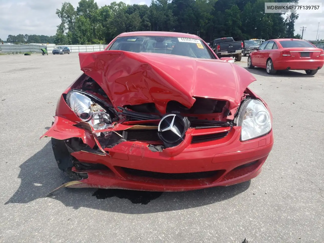 2007 Mercedes-Benz Slk 280 VIN: WDBWK54F77F139757 Lot: 60968135