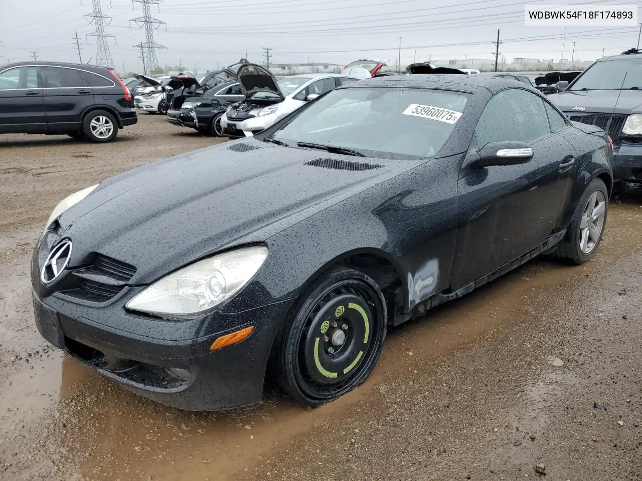 2008 Mercedes-Benz Slk 280 VIN: WDBWK54F18F174893 Lot: 53960075