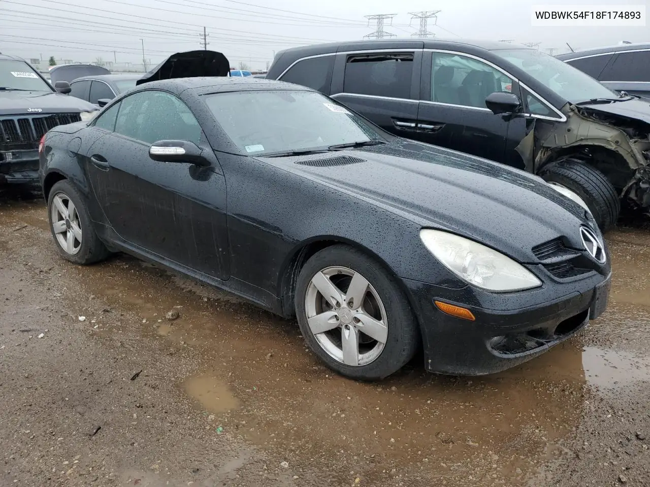 2008 Mercedes-Benz Slk 280 VIN: WDBWK54F18F174893 Lot: 53960075