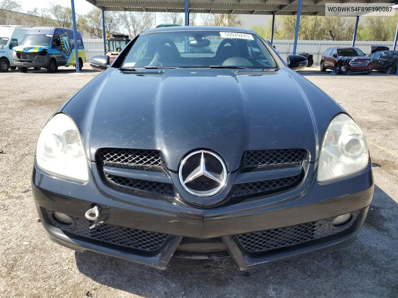 2009 Mercedes-Benz Slk 300 VIN: WDBWK54F89F190087 Lot: 59979245
