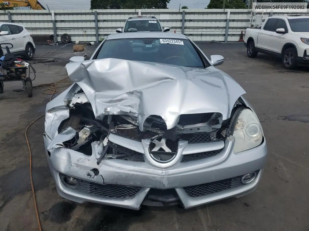 2009 Mercedes-Benz Slk 300 VIN: WDBWK54F89F192082 Lot: 63422345