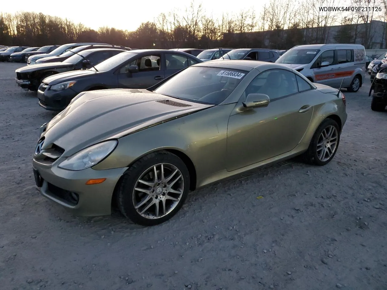2009 Mercedes-Benz Slk 300 VIN: WDBWK54F09F211126 Lot: 81586834