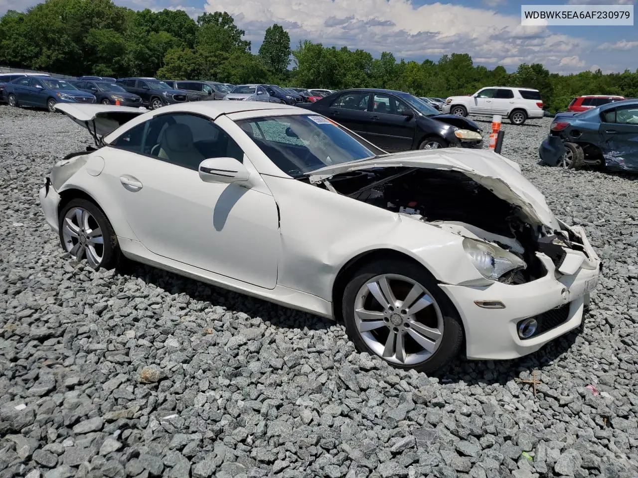 2010 Mercedes-Benz Slk 300 VIN: WDBWK5EA6AF230979 Lot: 55562665
