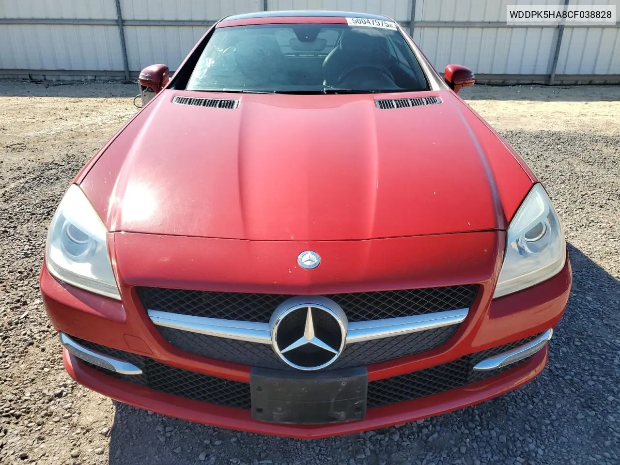 2012 Mercedes-Benz Slk 350 VIN: WDDPK5HA8CF038828 Lot: 50047975