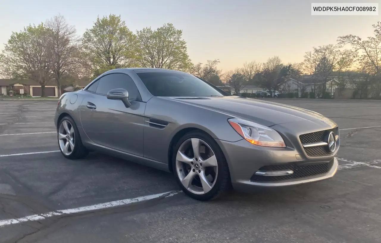 2012 Mercedes-Benz Slk 350 VIN: WDDPK5HA0CF008982 Lot: 53406115