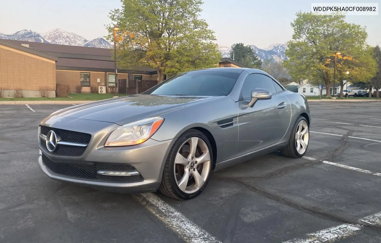 2012 Mercedes-Benz Slk 350 VIN: WDDPK5HA0CF008982 Lot: 53406115