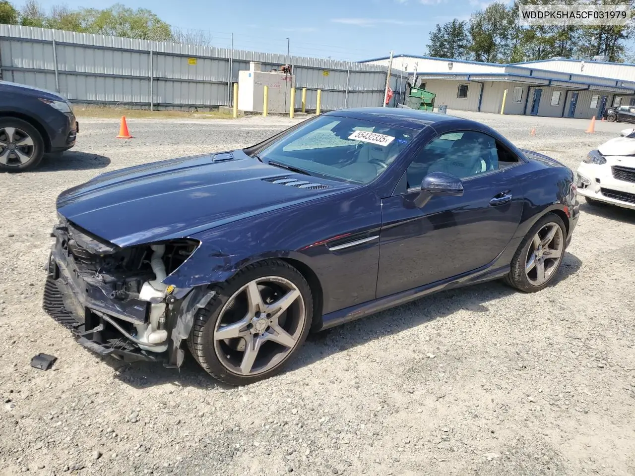 2012 Mercedes-Benz Slk 350 VIN: WDDPK5HA5CF031979 Lot: 55432335