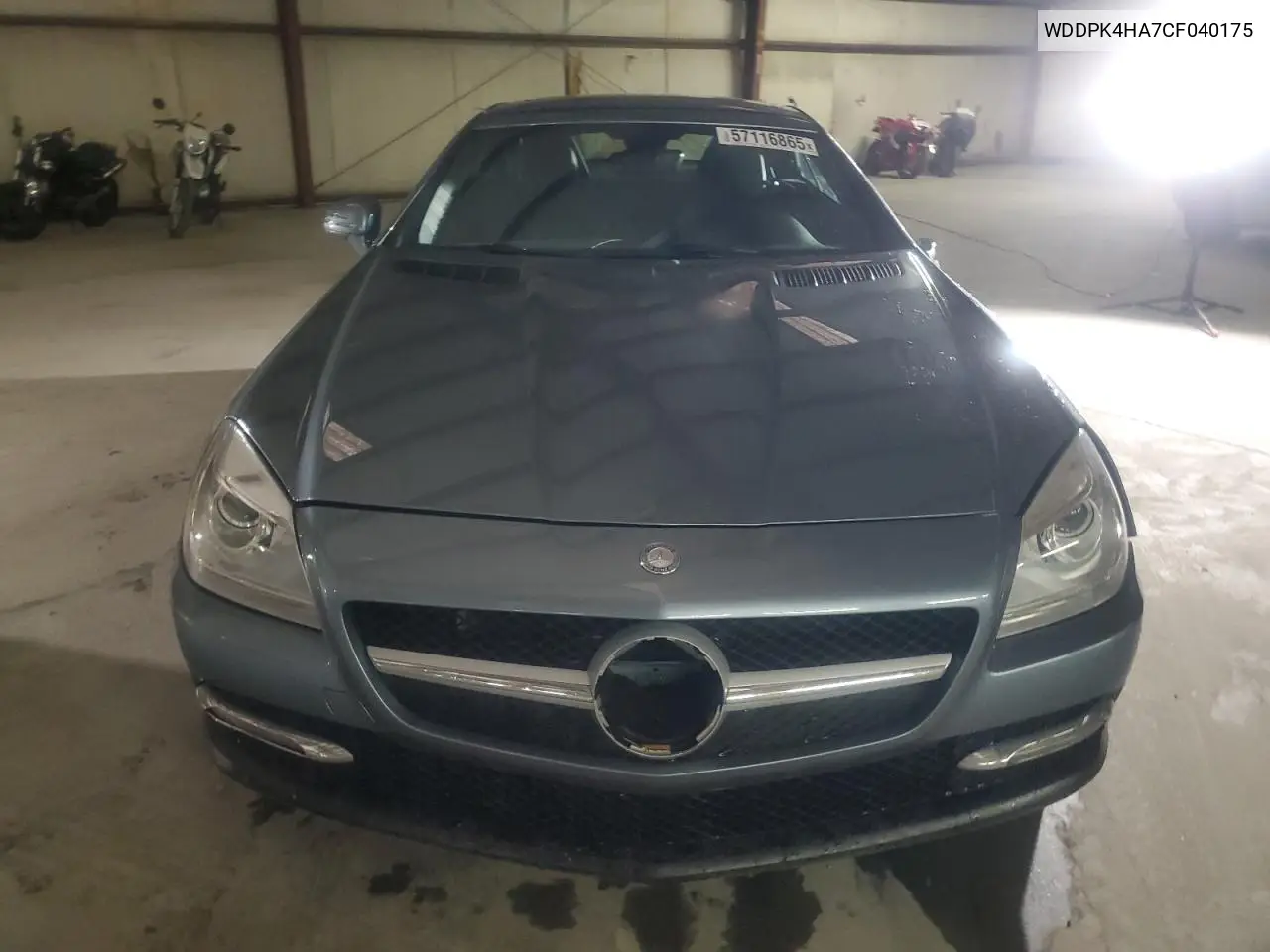 2012 Mercedes-Benz Slk 250 VIN: WDDPK4HA7CF040175 Lot: 57116865