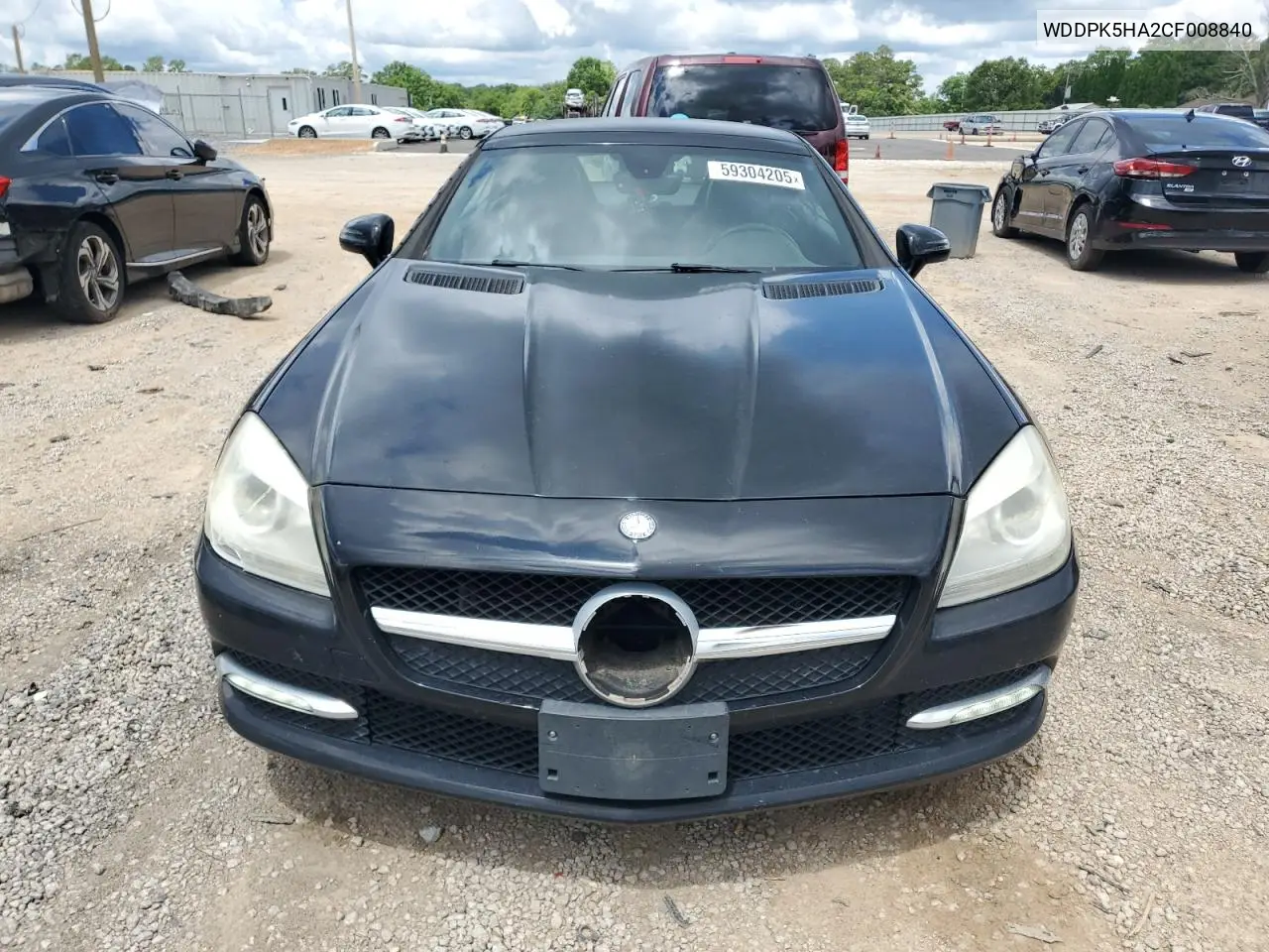 2012 Mercedes-Benz Slk 350 VIN: WDDPK5HA2CF008840 Lot: 59304205