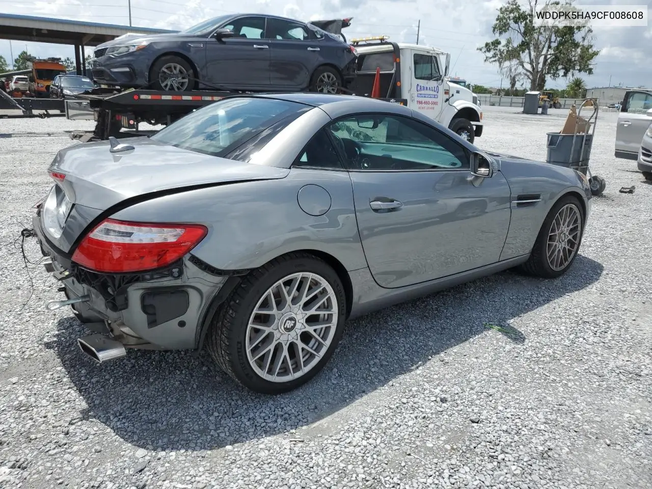 2012 Mercedes-Benz Slk 350 VIN: WDDPK5HA9CF008608 Lot: 61545365