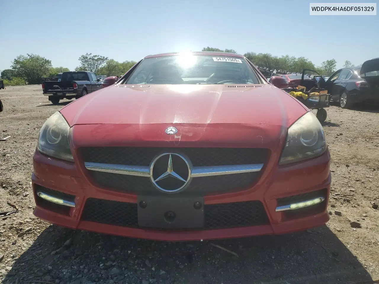 2013 Mercedes-Benz Slk 250 VIN: WDDPK4HA6DF051329 Lot: 54751565