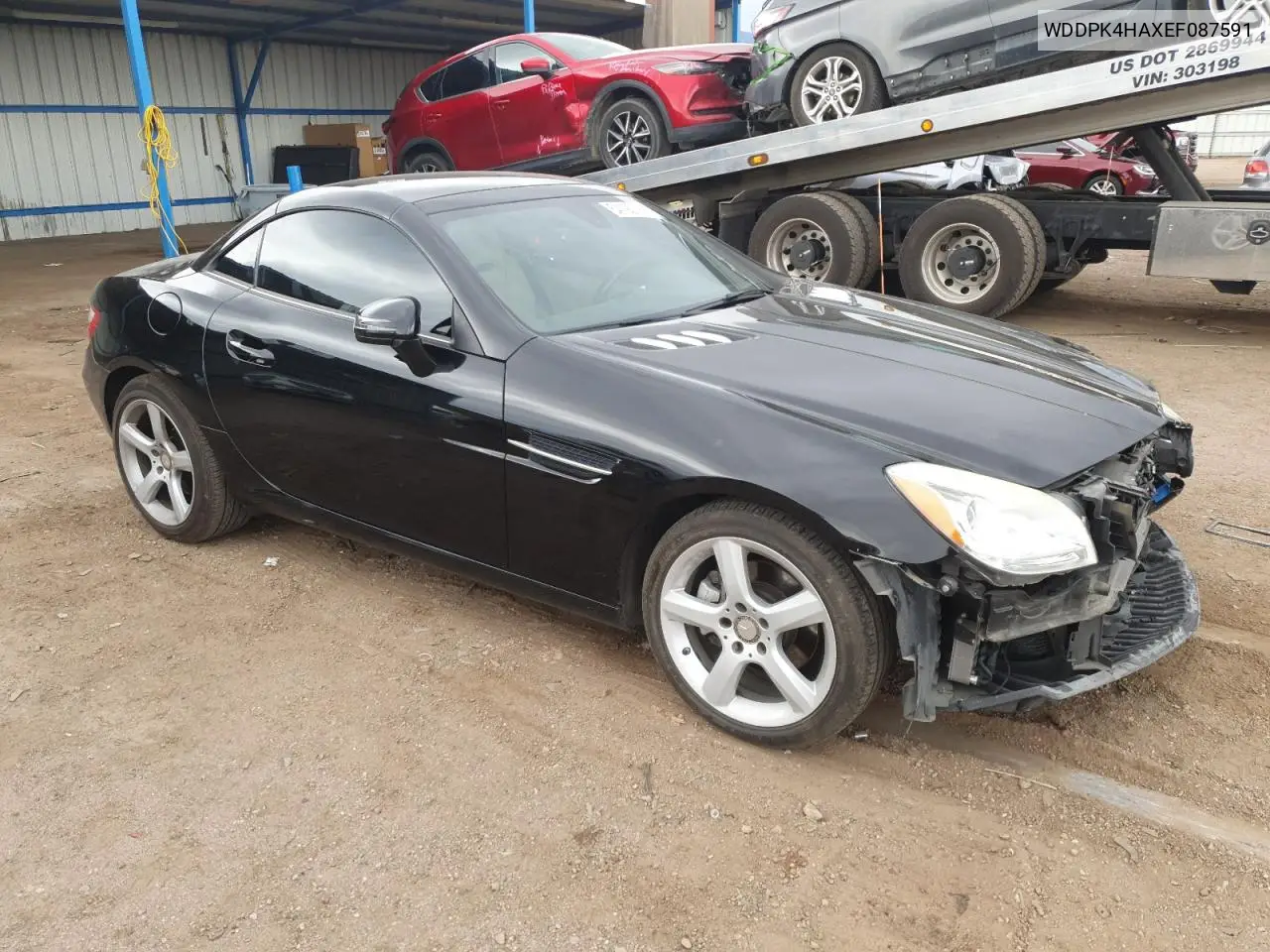 2014 Mercedes-Benz Slk 250 VIN: WDDPK4HAXEF087591 Lot: 54190795