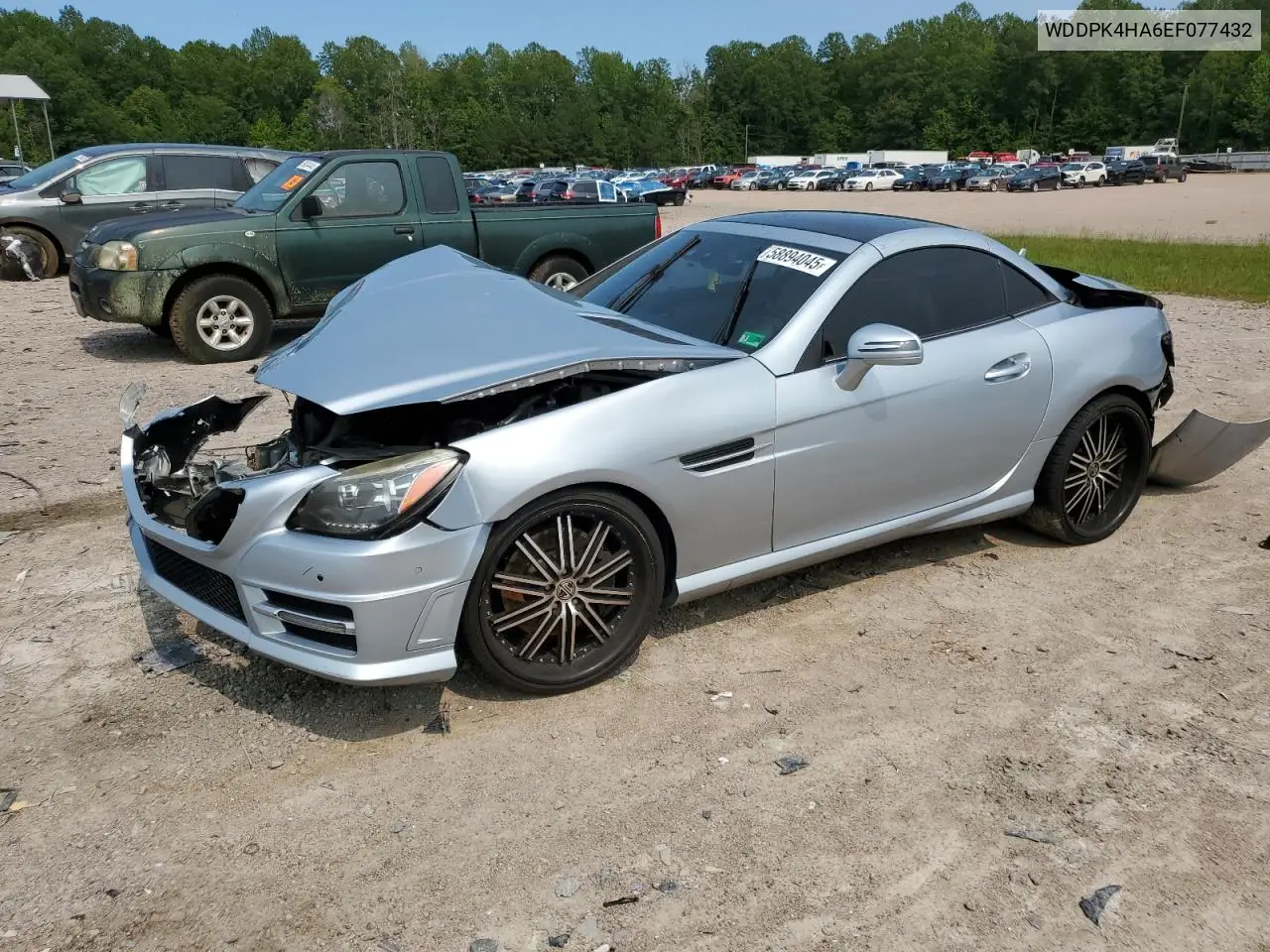 2014 Mercedes-Benz Slk 250 VIN: WDDPK4HA6EF077432 Lot: 58894045