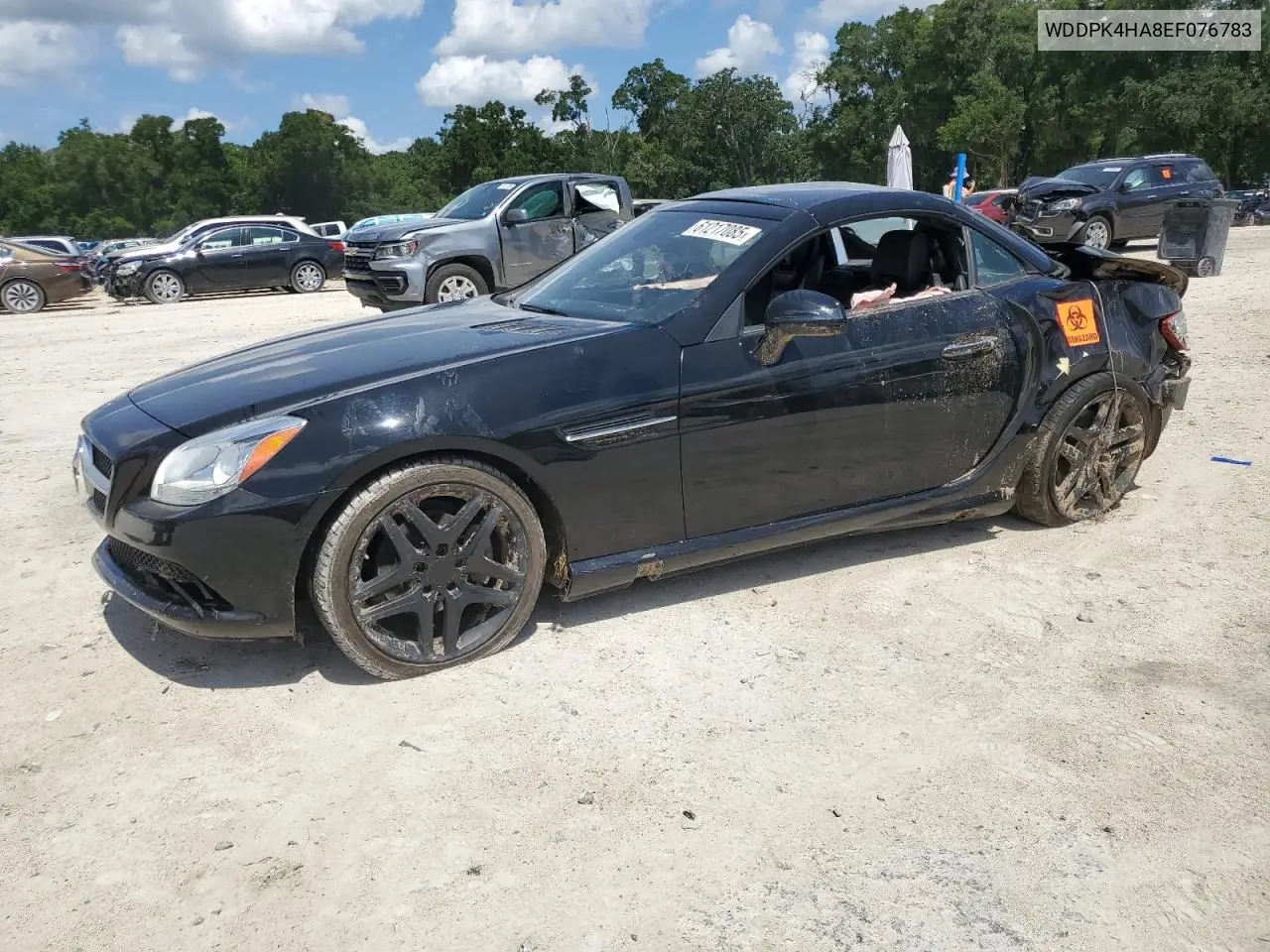 2014 Mercedes-Benz Slk 250 VIN: WDDPK4HA8EF076783 Lot: 61217085