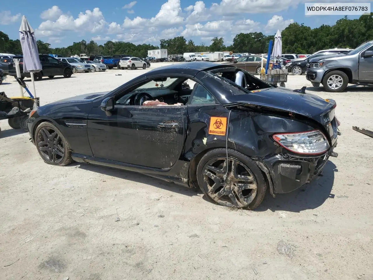 2014 Mercedes-Benz Slk 250 VIN: WDDPK4HA8EF076783 Lot: 61217085