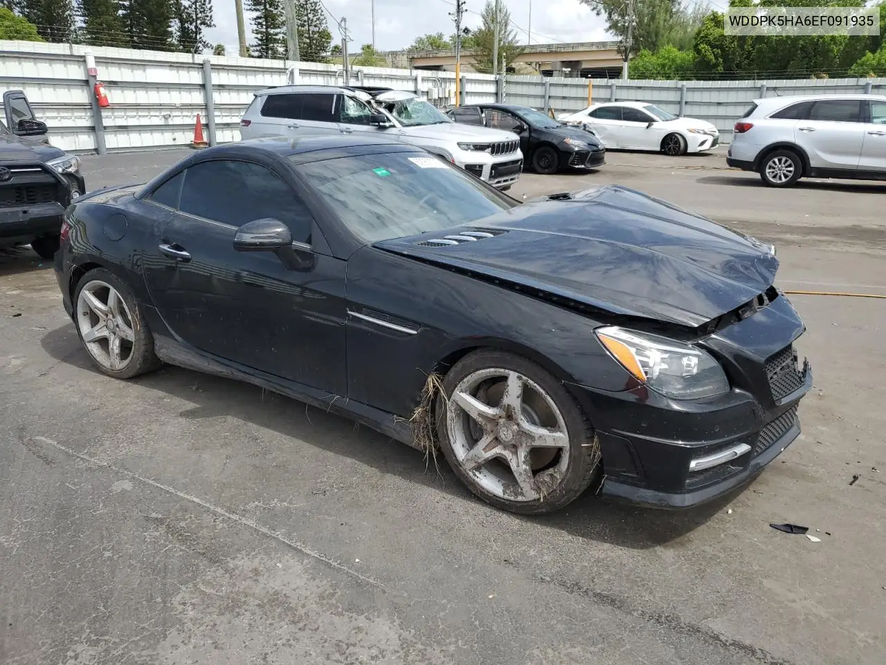 2014 Mercedes-Benz Slk 350 VIN: WDDPK5HA6EF091935 Lot: 62969735