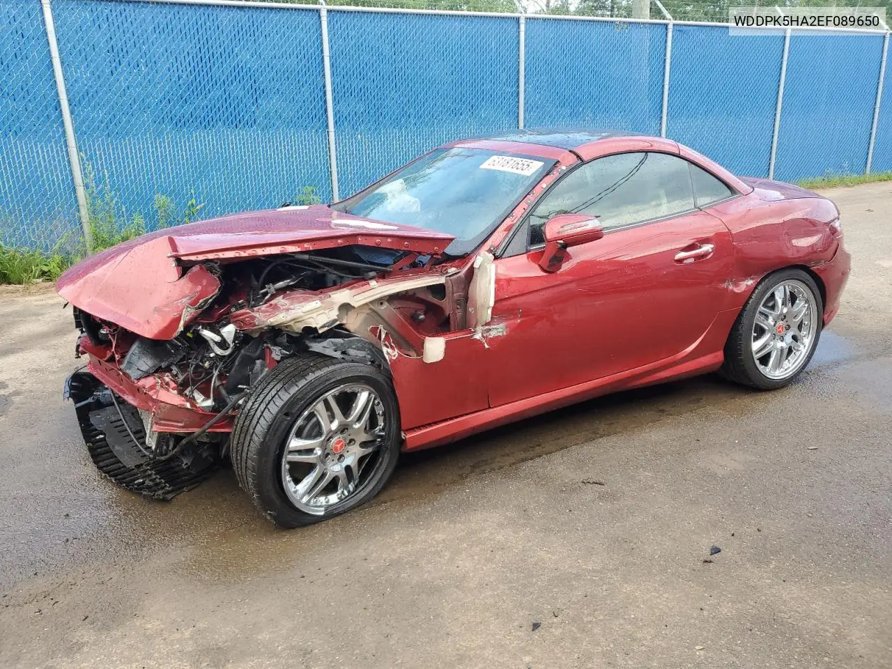 2014 Mercedes-Benz Slk 350 VIN: WDDPK5HA2EF089650 Lot: 63181655