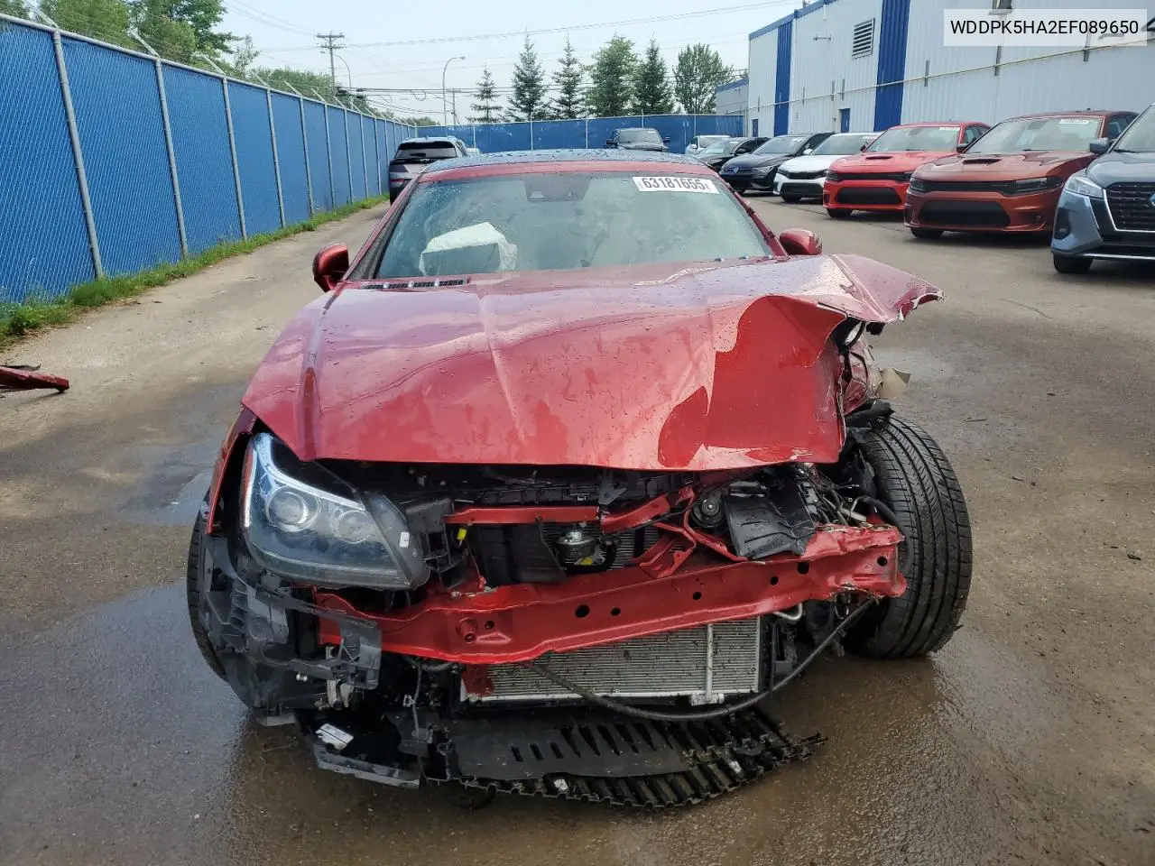 2014 Mercedes-Benz Slk 350 VIN: WDDPK5HA2EF089650 Lot: 63181655