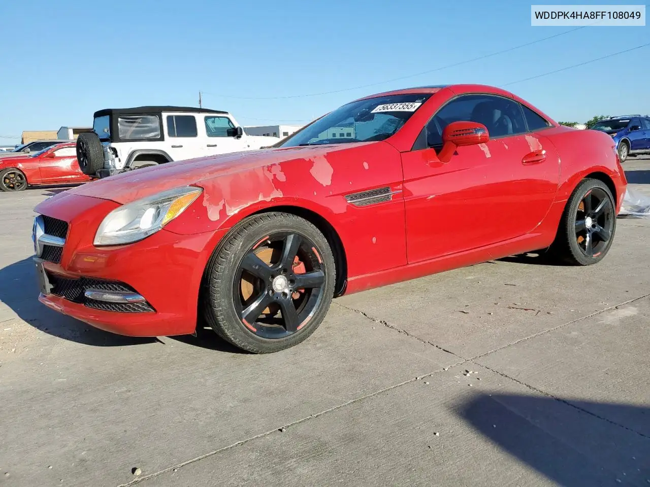 2015 Mercedes-Benz Slk 250 VIN: WDDPK4HA8FF108049 Lot: 56337355