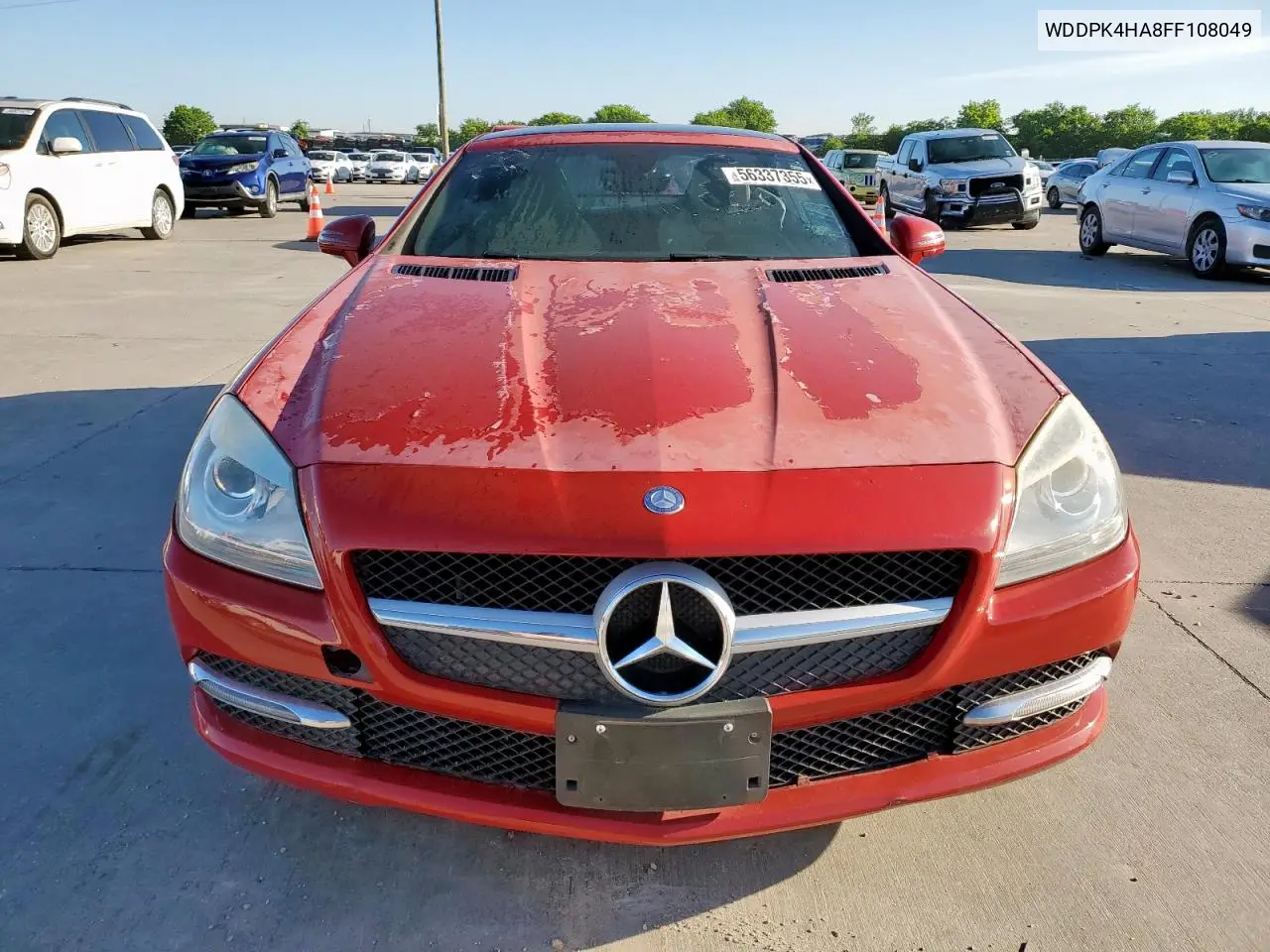 2015 Mercedes-Benz Slk 250 VIN: WDDPK4HA8FF108049 Lot: 56337355