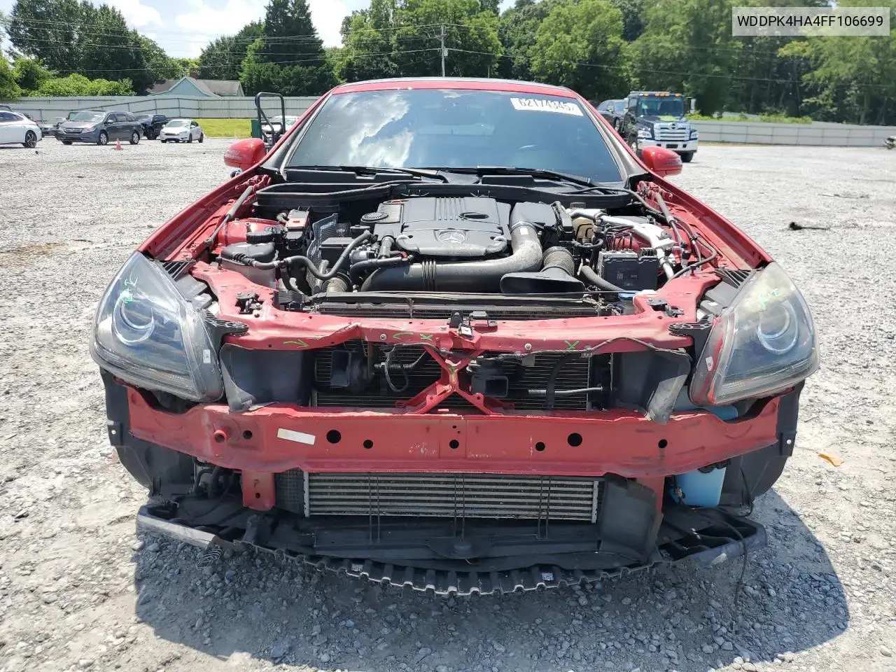 2015 Mercedes-Benz Slk 250 VIN: WDDPK4HA4FF106699 Lot: 62174345