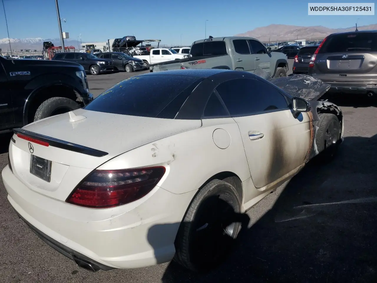 2016 Mercedes-Benz Slk 350 VIN: WDDPK5HA3GF125431 Lot: 48380365