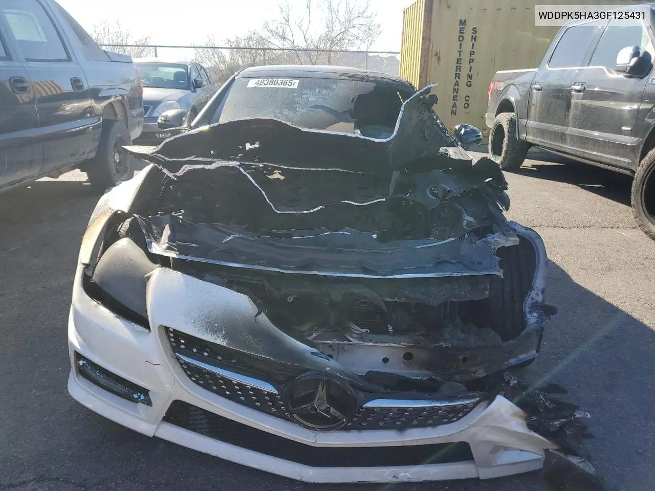 2016 Mercedes-Benz Slk 350 VIN: WDDPK5HA3GF125431 Lot: 48380365