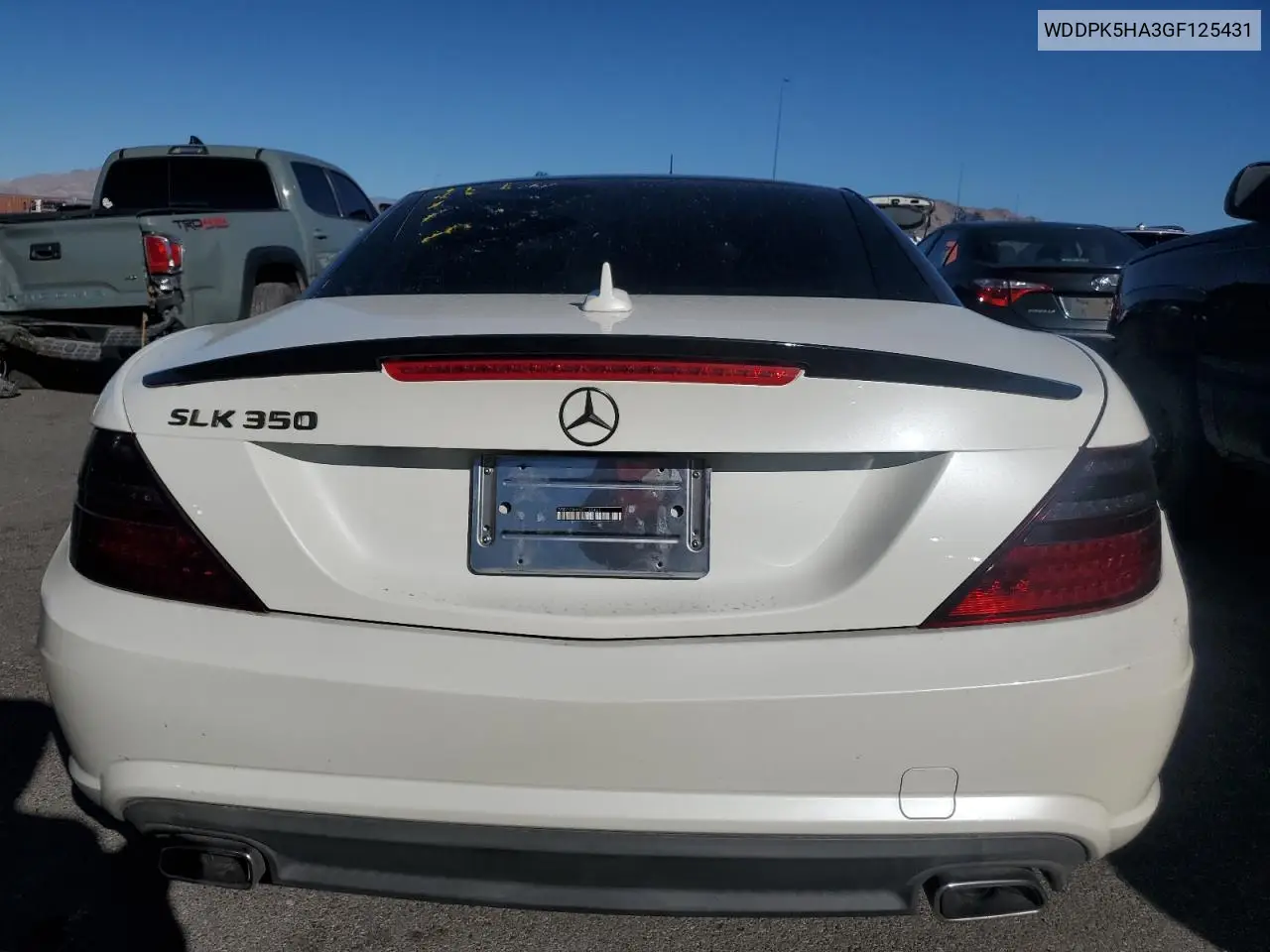 2016 Mercedes-Benz Slk 350 VIN: WDDPK5HA3GF125431 Lot: 48380365