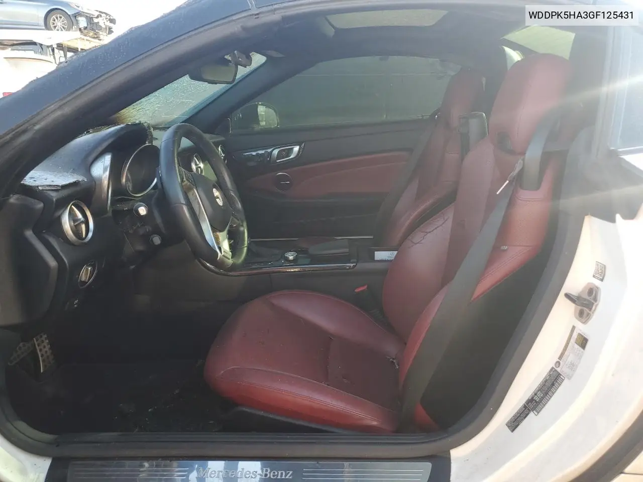 2016 Mercedes-Benz Slk 350 VIN: WDDPK5HA3GF125431 Lot: 48380365