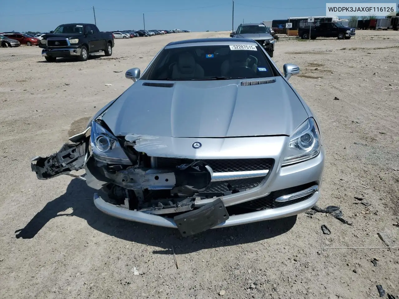 2016 Mercedes-Benz Slk 300 VIN: WDDPK3JAXGF116126 Lot: 52287515
