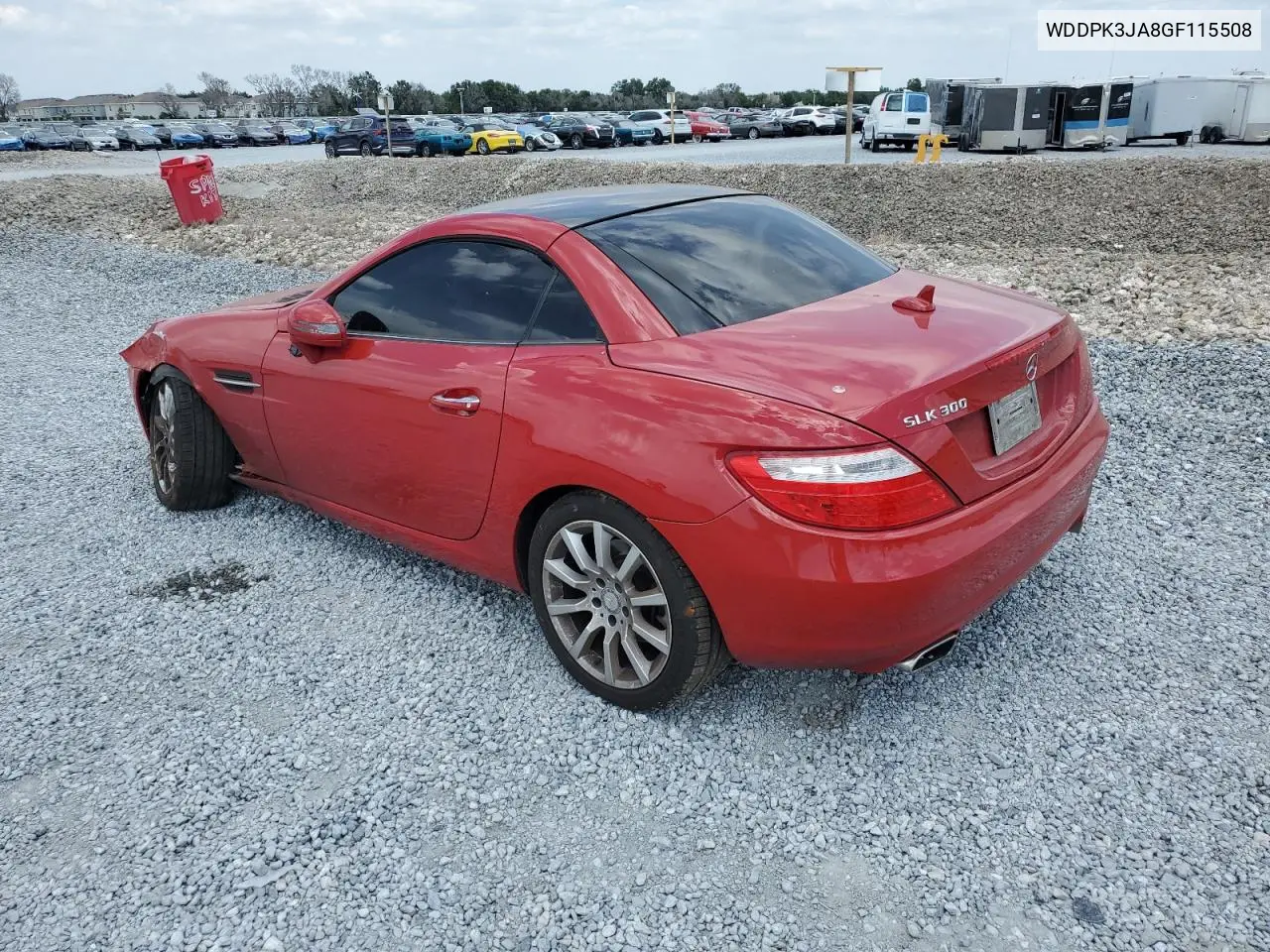 2016 Mercedes-Benz Slk 300 VIN: WDDPK3JA8GF115508 Lot: 54140375