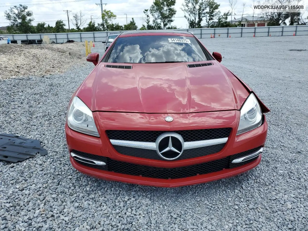2016 Mercedes-Benz Slk 300 VIN: WDDPK3JA8GF115508 Lot: 54140375
