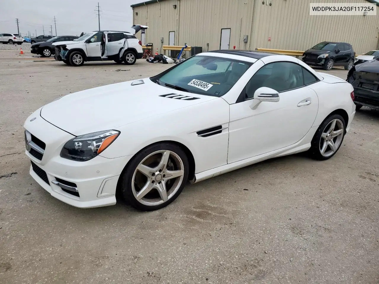 2016 Mercedes-Benz Slk 300 VIN: WDDPK3JA2GF117254 Lot: 54530495