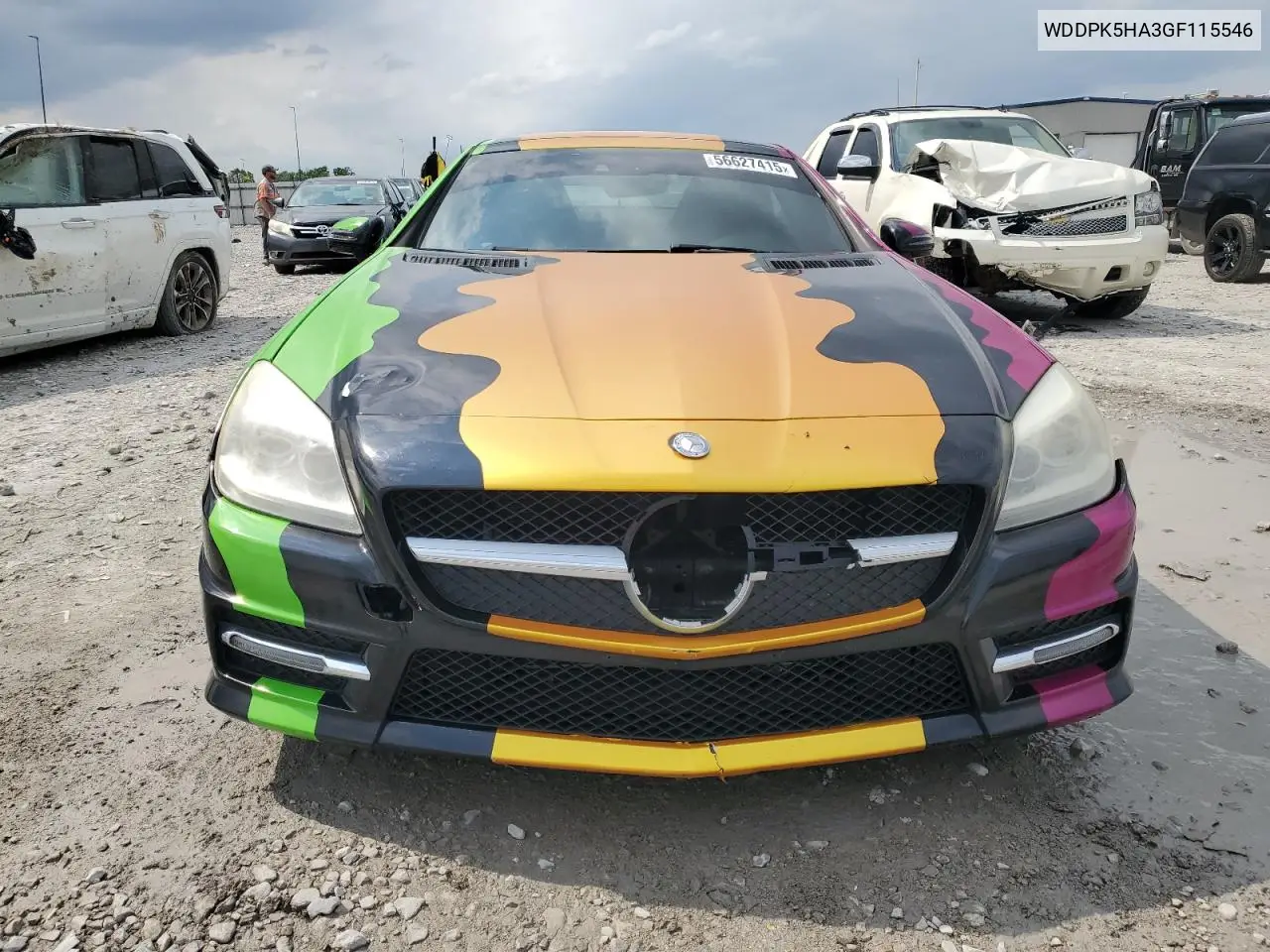 2016 Mercedes-Benz Slk 350 VIN: WDDPK5HA3GF115546 Lot: 56627415
