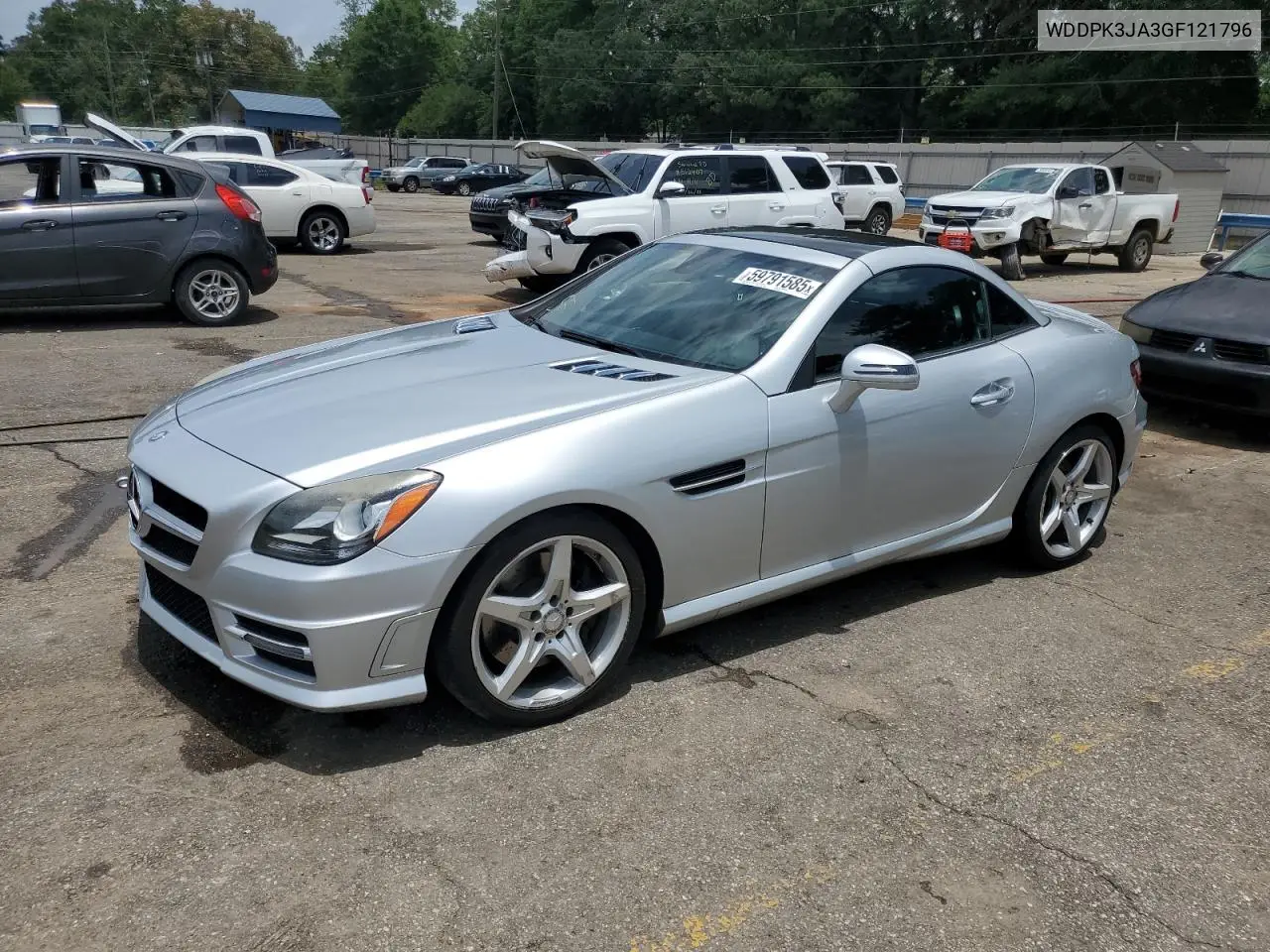 2016 Mercedes-Benz Slk 300 VIN: WDDPK3JA3GF121796 Lot: 59791585