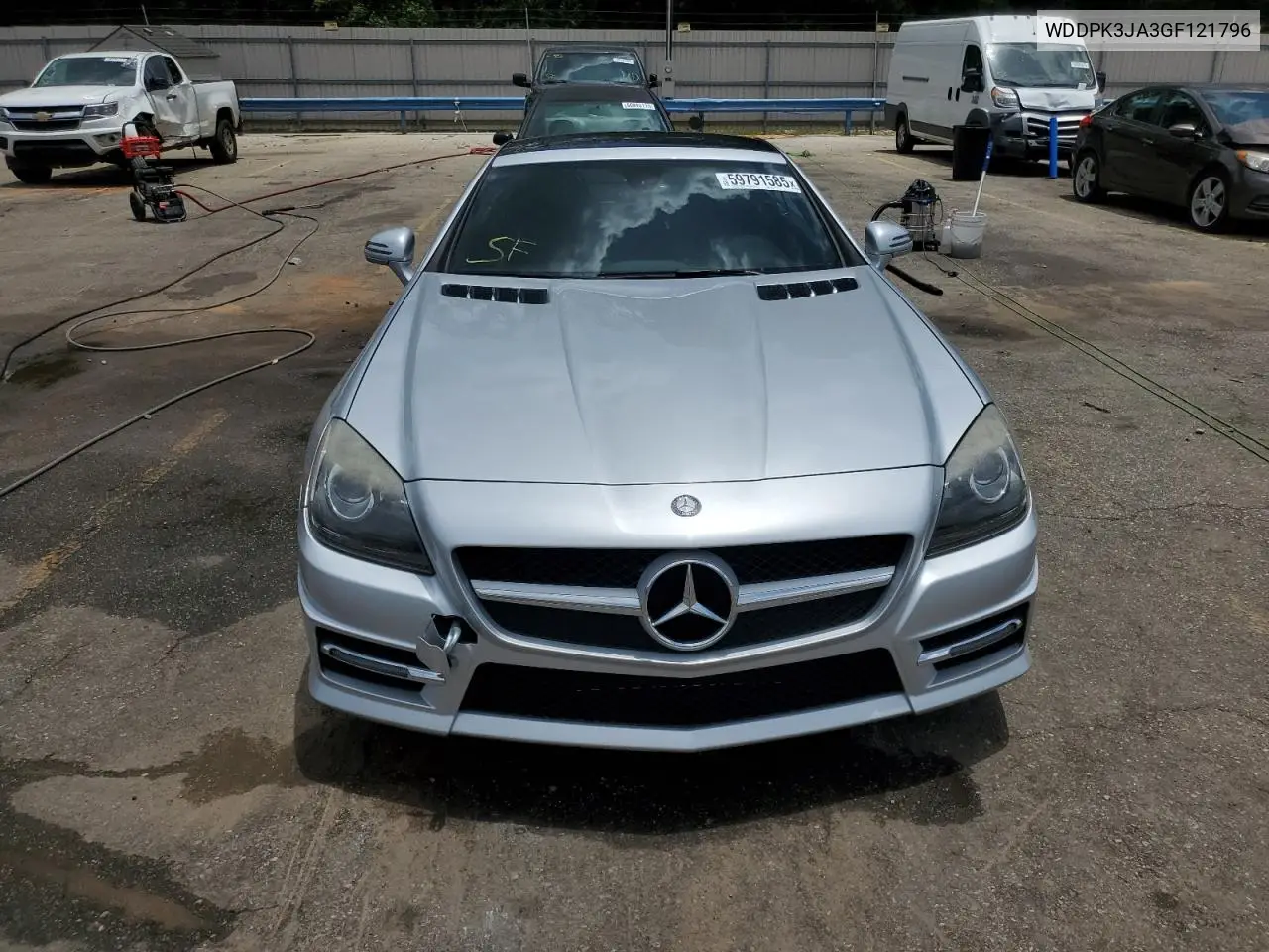 2016 Mercedes-Benz Slk 300 VIN: WDDPK3JA3GF121796 Lot: 59791585
