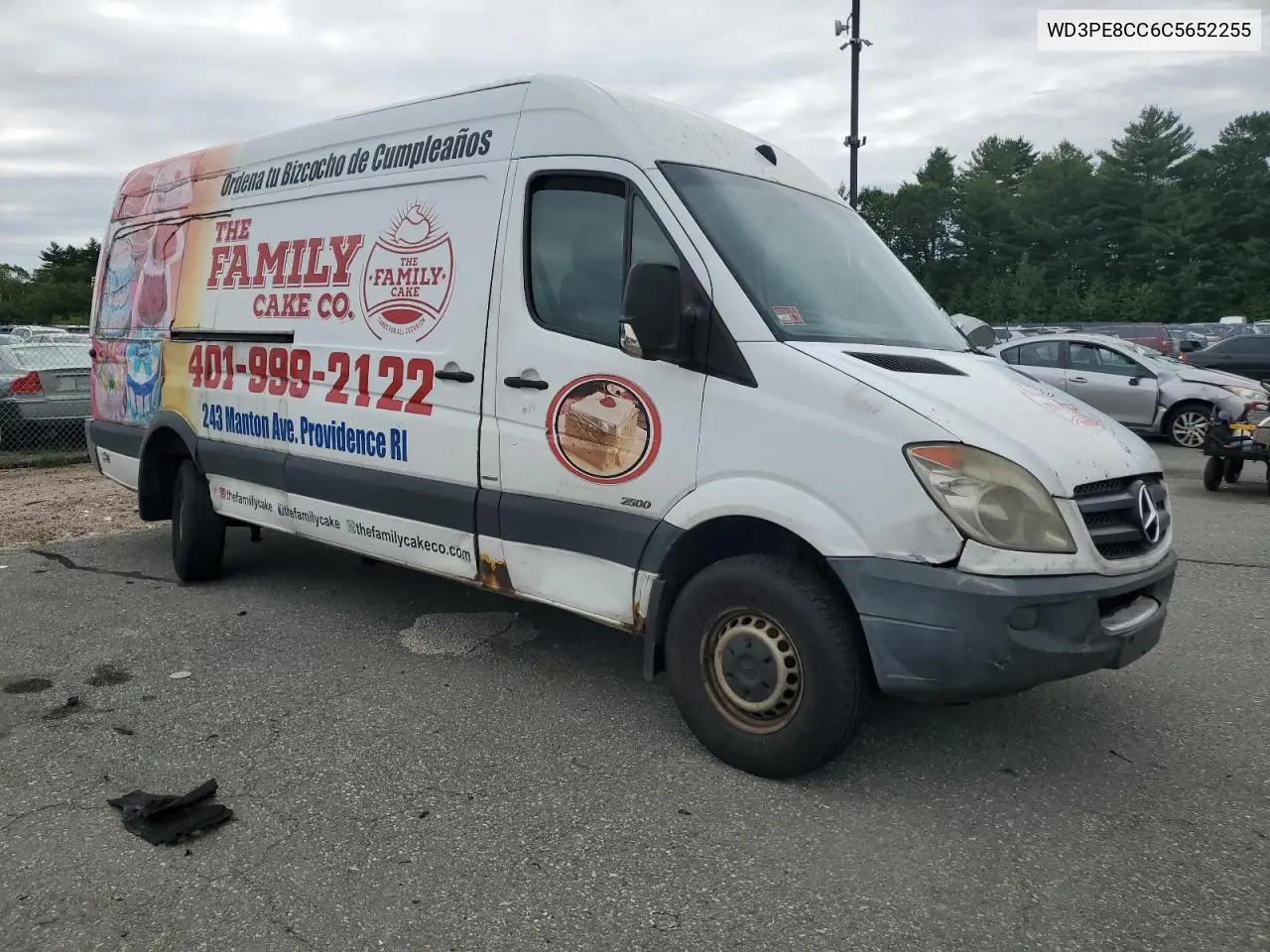2012 Mercedes-Benz Sprinter 2500 VIN: WD3PE8CC6C5652255 Lot: 60782775