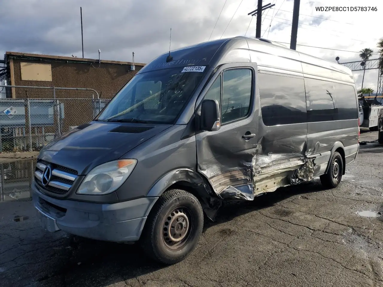 2013 Mercedes-Benz Sprinter 2500 VIN: WDZPE8CC1D5783746 Lot: 48722135