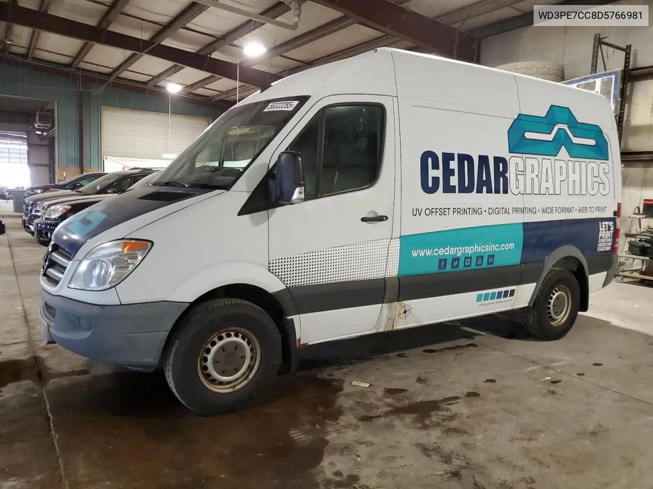 2013 Mercedes-Benz Sprinter 2500 VIN: WD3PE7CC8D5766981 Lot: 56322285