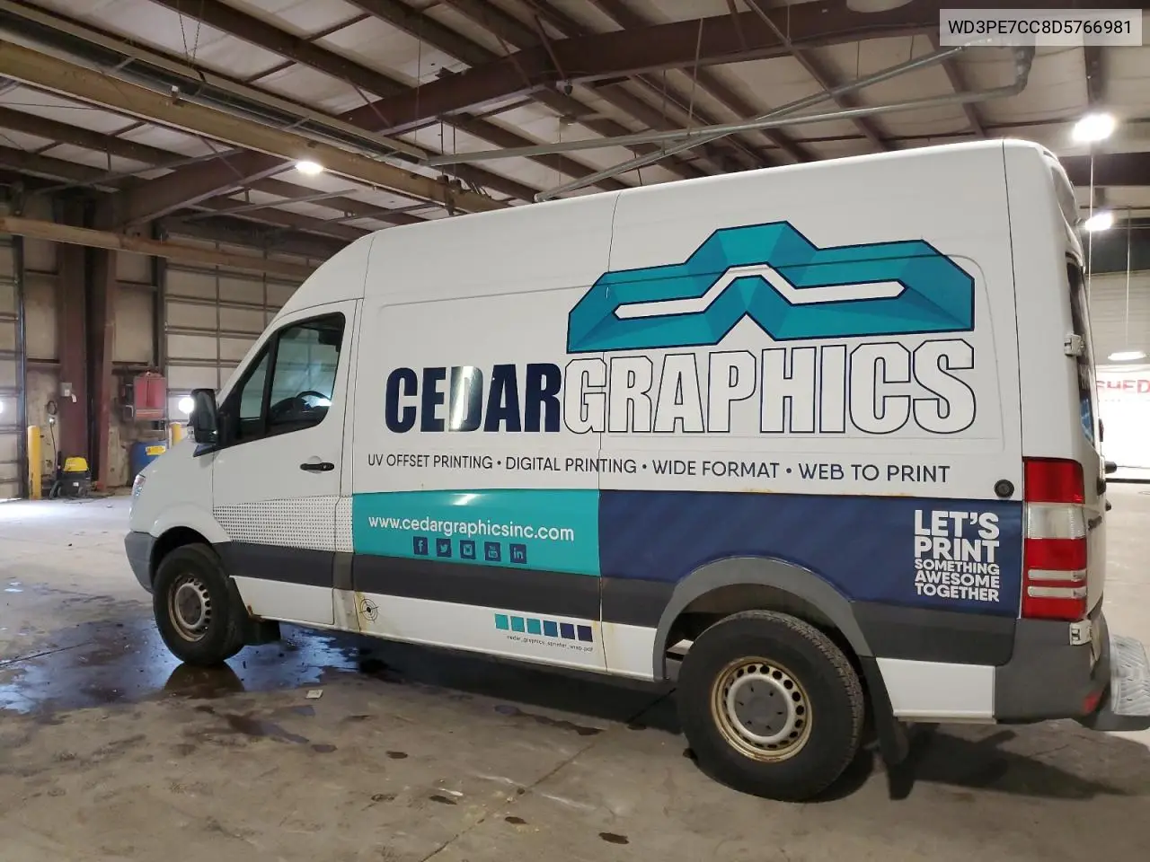 2013 Mercedes-Benz Sprinter 2500 VIN: WD3PE7CC8D5766981 Lot: 56322285