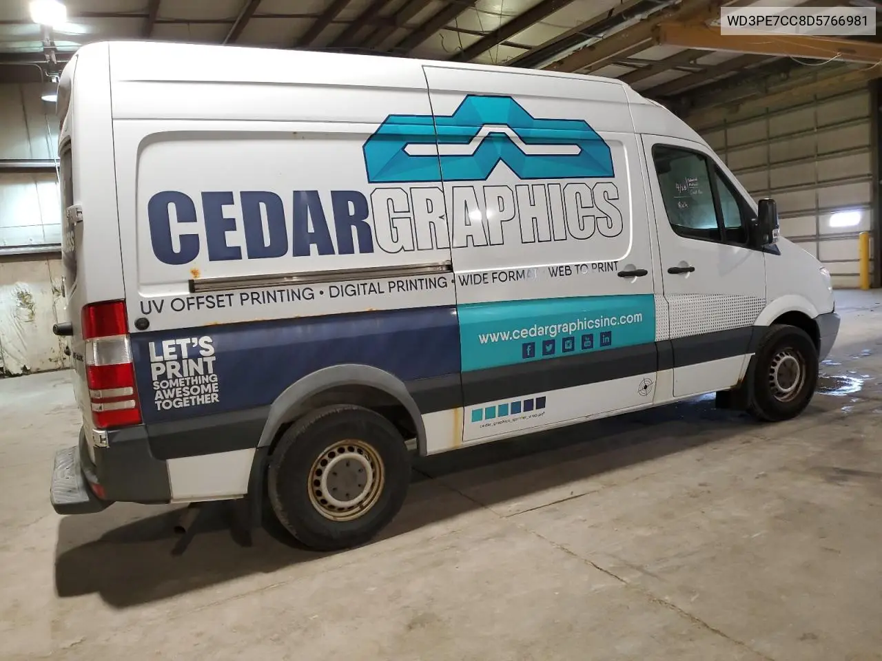 2013 Mercedes-Benz Sprinter 2500 VIN: WD3PE7CC8D5766981 Lot: 56322285
