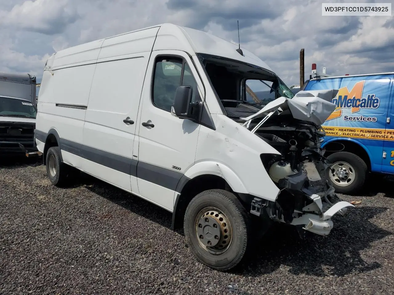 2013 Mercedes-Benz Sprinter 3500 VIN: WD3PF1CC1D5743925 Lot: 62390355