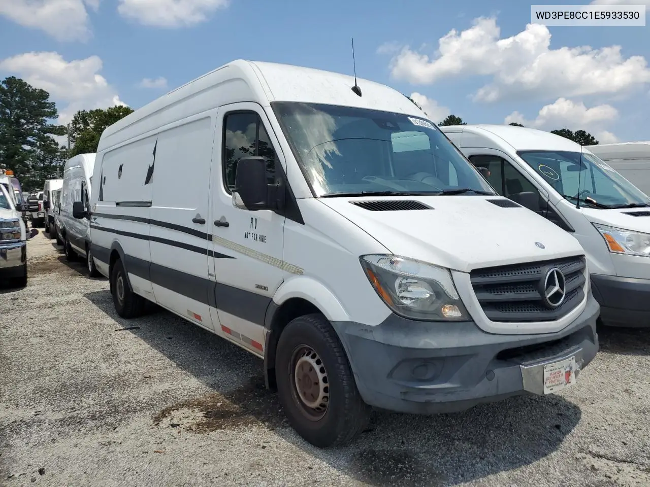 2014 Mercedes-Benz Sprinter 2500 VIN: WD3PE8CC1E5933530 Lot: 61326525