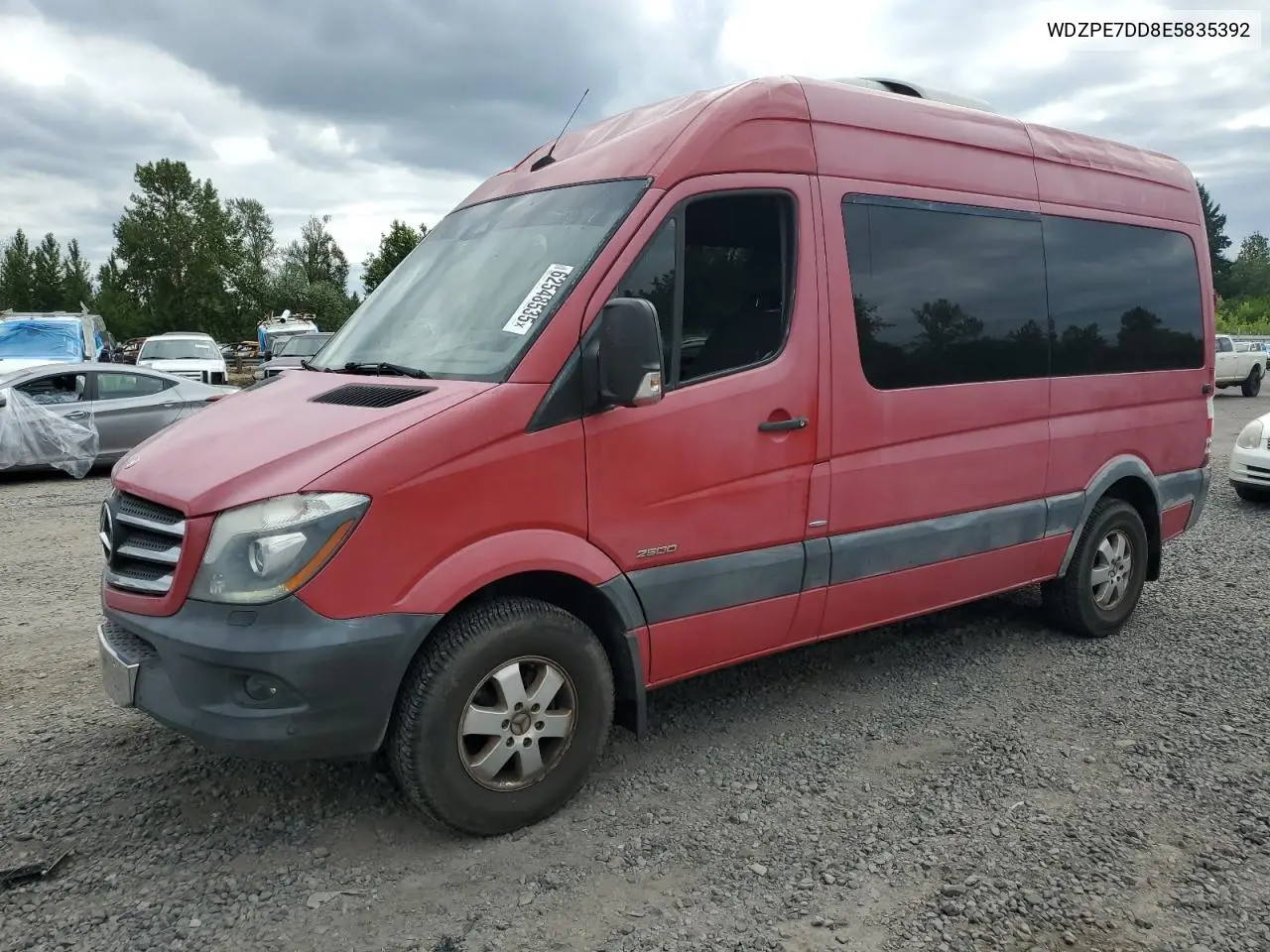 2014 Mercedes-Benz Sprinter 2500 VIN: WDZPE7DD8E5835392 Lot: 62548535