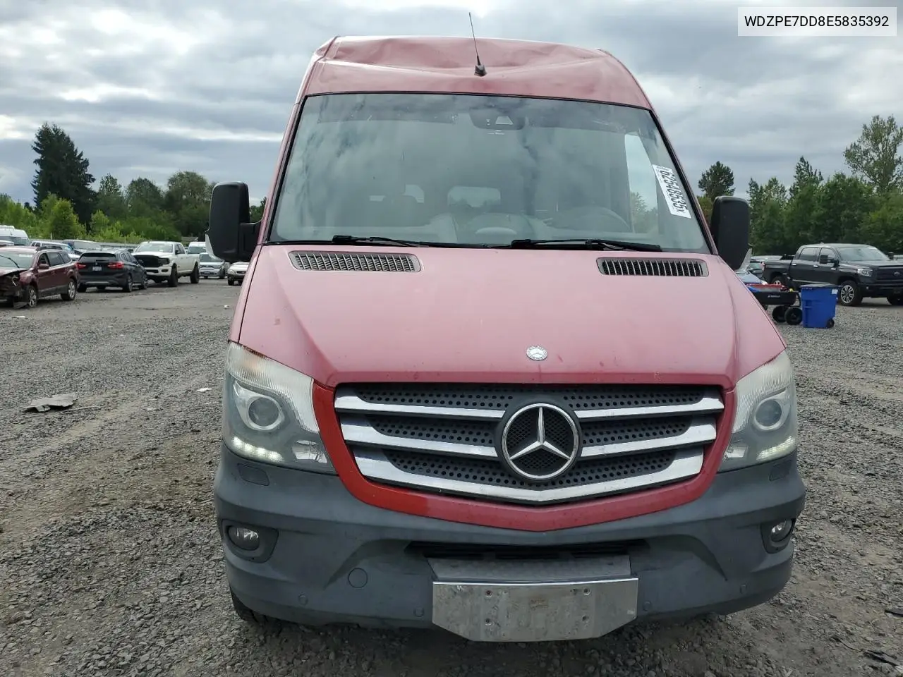 2014 Mercedes-Benz Sprinter 2500 VIN: WDZPE7DD8E5835392 Lot: 62548535