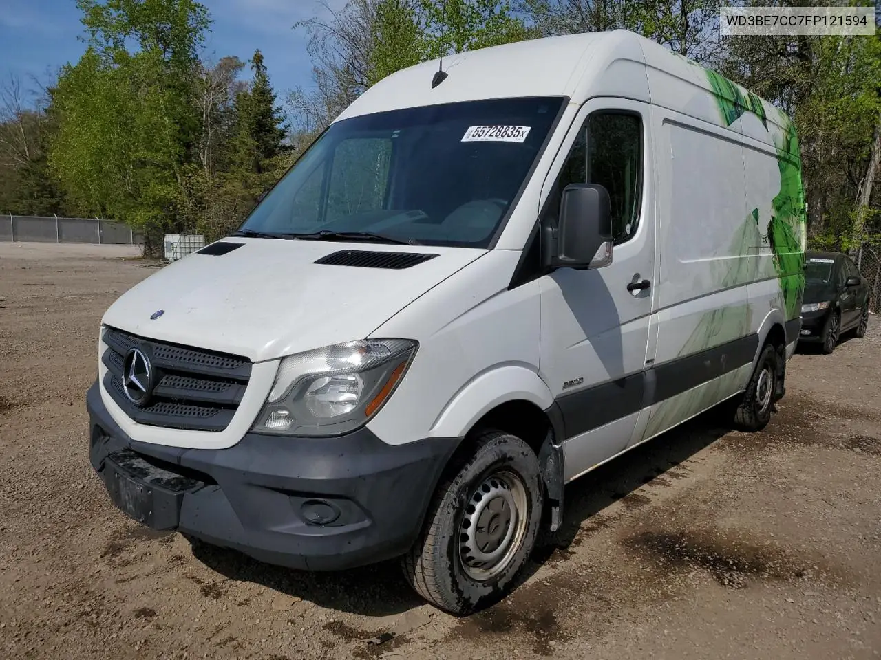 2015 Mercedes-Benz Sprinter 2500 VIN: WD3BE7CC7FP121594 Lot: 55728835