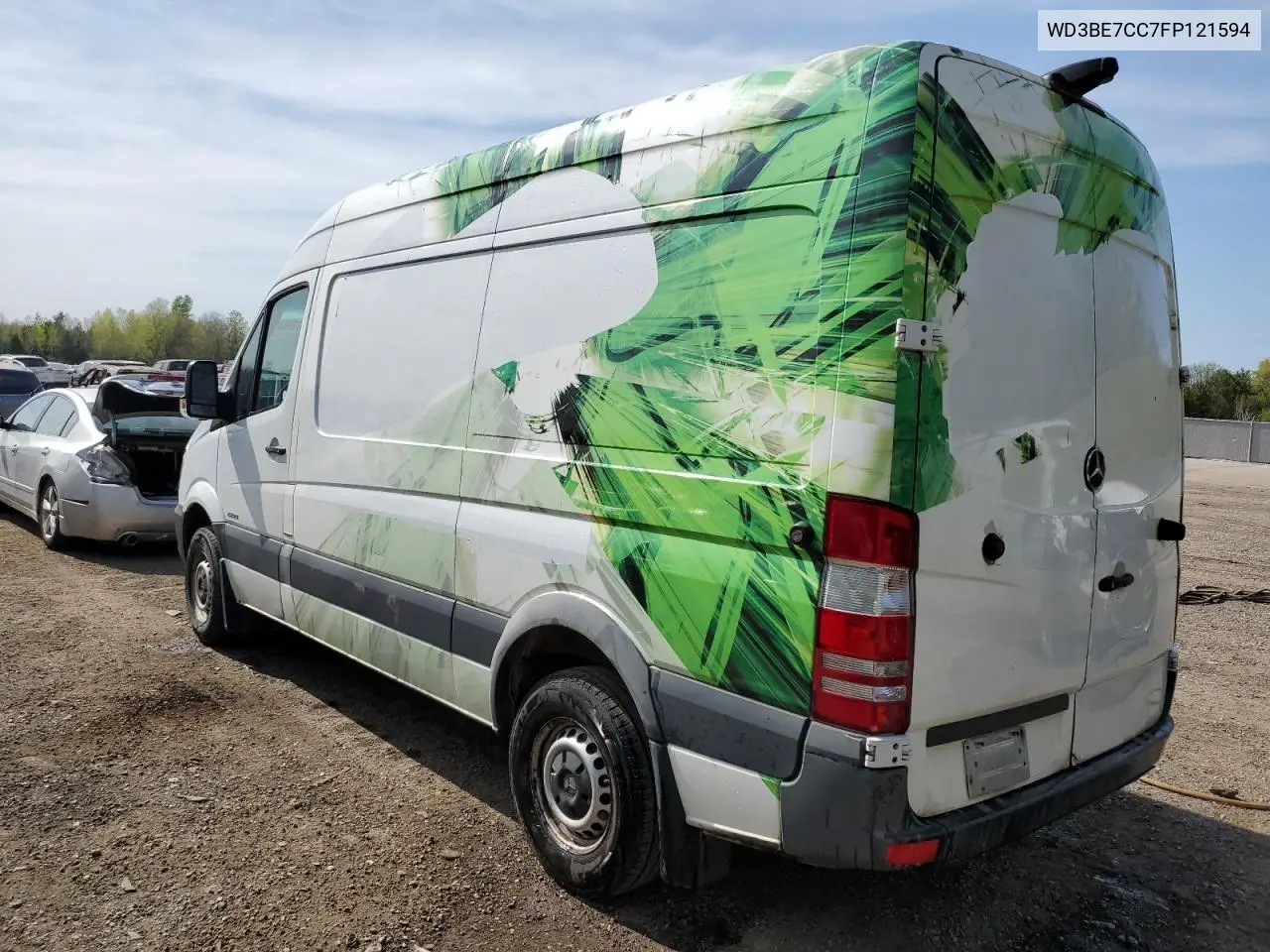 2015 Mercedes-Benz Sprinter 2500 VIN: WD3BE7CC7FP121594 Lot: 55728835