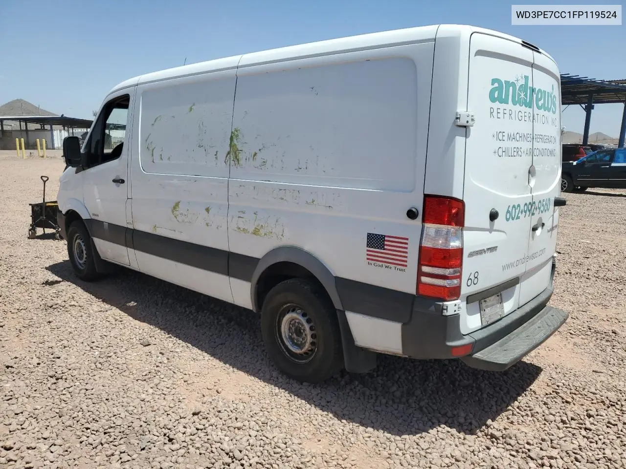 2015 Mercedes-Benz Sprinter 2500 VIN: WD3PE7CC1FP119524 Lot: 56027675