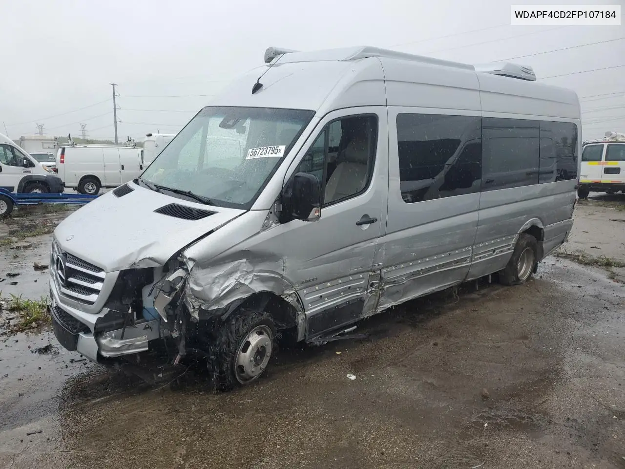 2015 Mercedes-Benz Sprinter 3500 VIN: WDAPF4CD2FP107184 Lot: 56723795